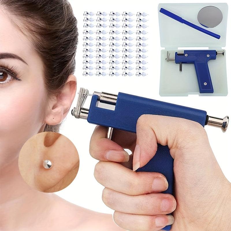 Ear Piercing Gun Tool Set 98pcs Ear Studs Steel Safety Pierce Tool