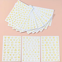 16 Sunflower Nail Art Stickers Self Adhesive DIY Nail Decals Water Resistant