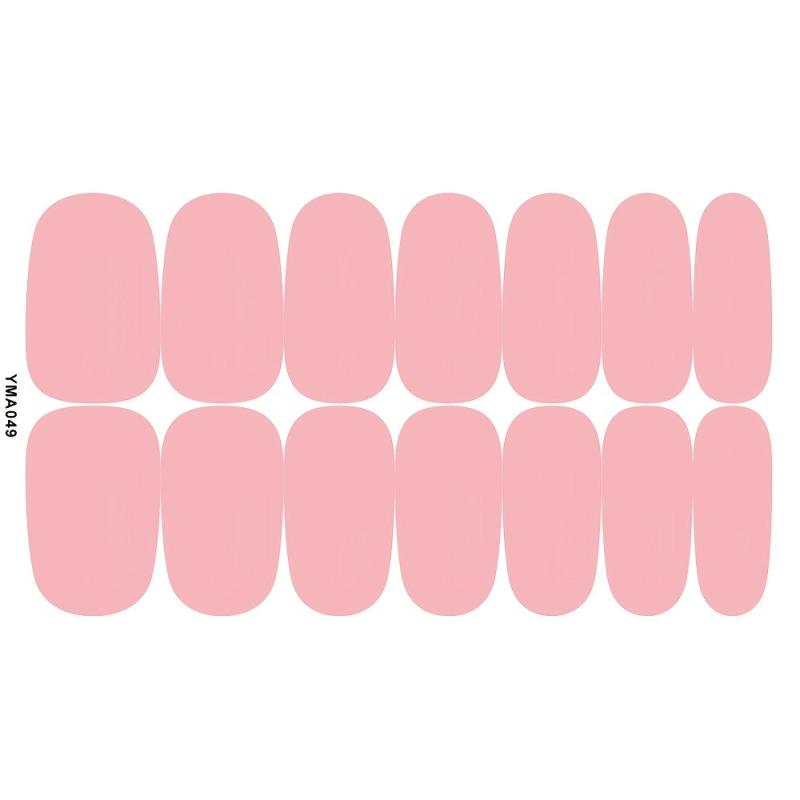 8 Sheets Nail Polish Sticker Self Adhesive Gel Nail For DIY Solid