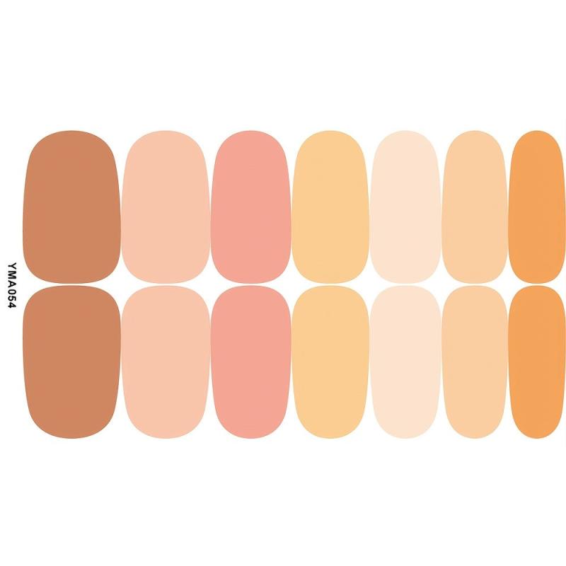 8 Sheets Nail Polish Sticker Self Adhesive Gel Nail For DIY Solid