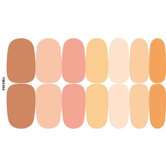 8 Sheets Nail Polish Sticker Self Adhesive Gel Nail For DIY Solid
