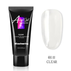 DIY Poly Nail Extension Gel for Beginners - Clear Pink and Colors