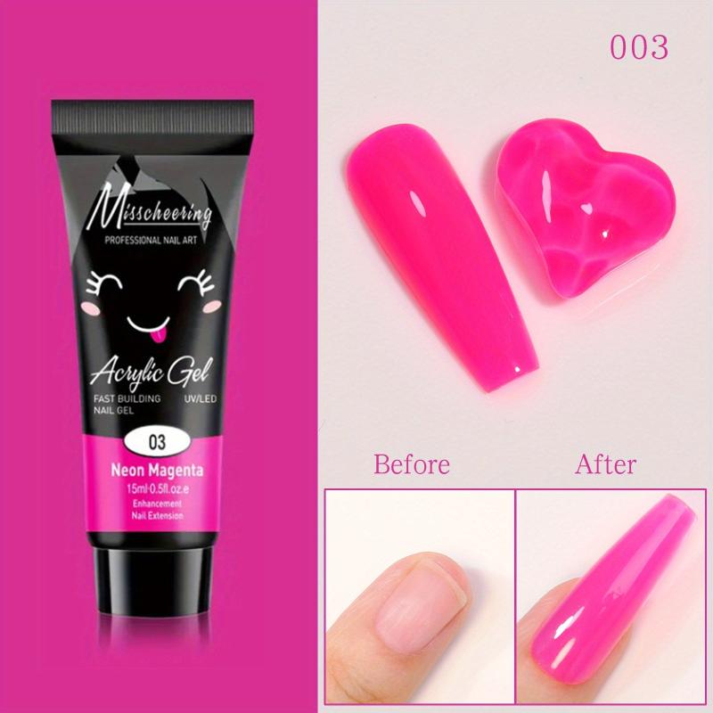 Punk Gothic Nail Gel Extension - Jelly Fluorescent Colors Builder Gel