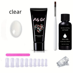 Poly Gel Nail Kit Starter Kit Builder Gel Nail Extension Kit