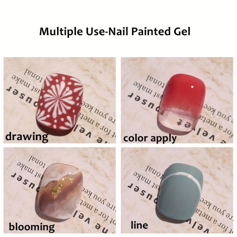 5ml Clear Gel Nail Kit Long Lasting Nail Polish with Ice Filling Glue