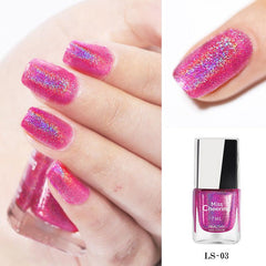 Colorful Magic Nail Polish Set with Top Coat and Base Coat