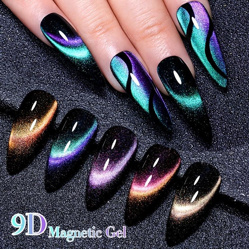 Cat Eye Gel Nail Polish Magnetic Effect Long Lasting