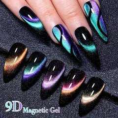 Cat Eye Gel Nail Polish Magnetic Effect Long Lasting