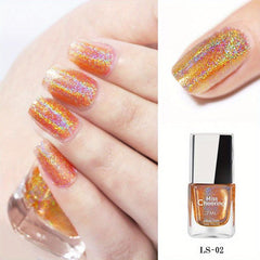 7ml Holographic Glitter Nail Polish - Reflective Shine Lacquer