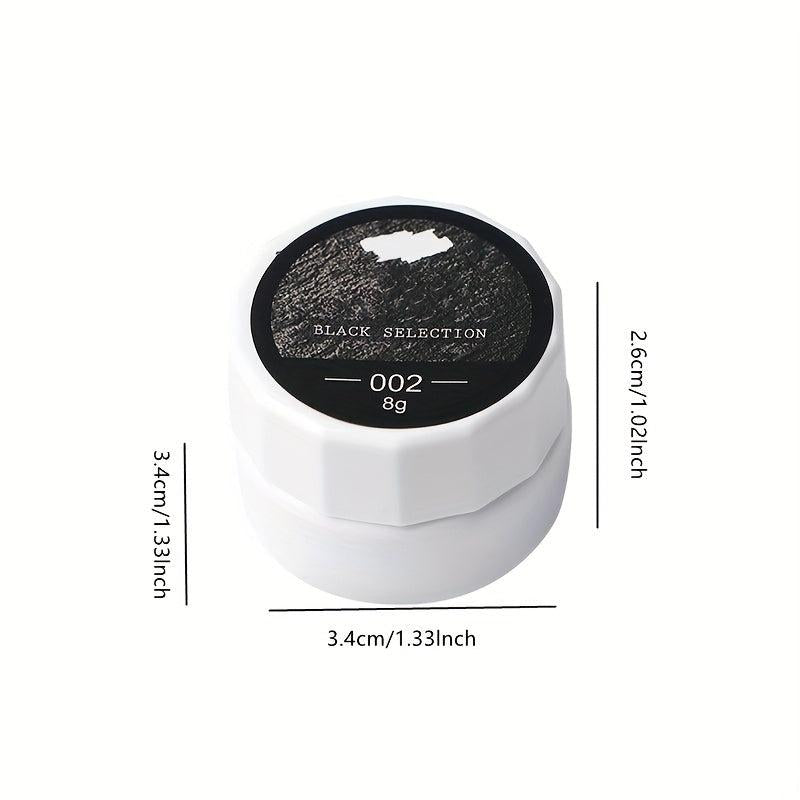 3D Acrylic Nail Art Glitter Powder Glue Enhancement Paint Line Texture Set