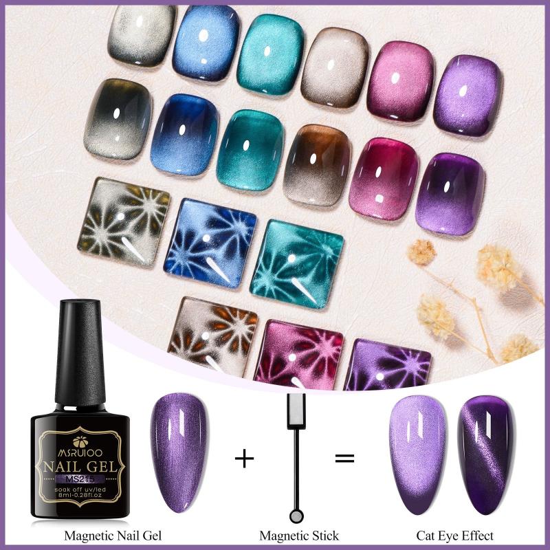 Cat Eye Gel Nail Polish Set Magnetic Gel Polish Kit