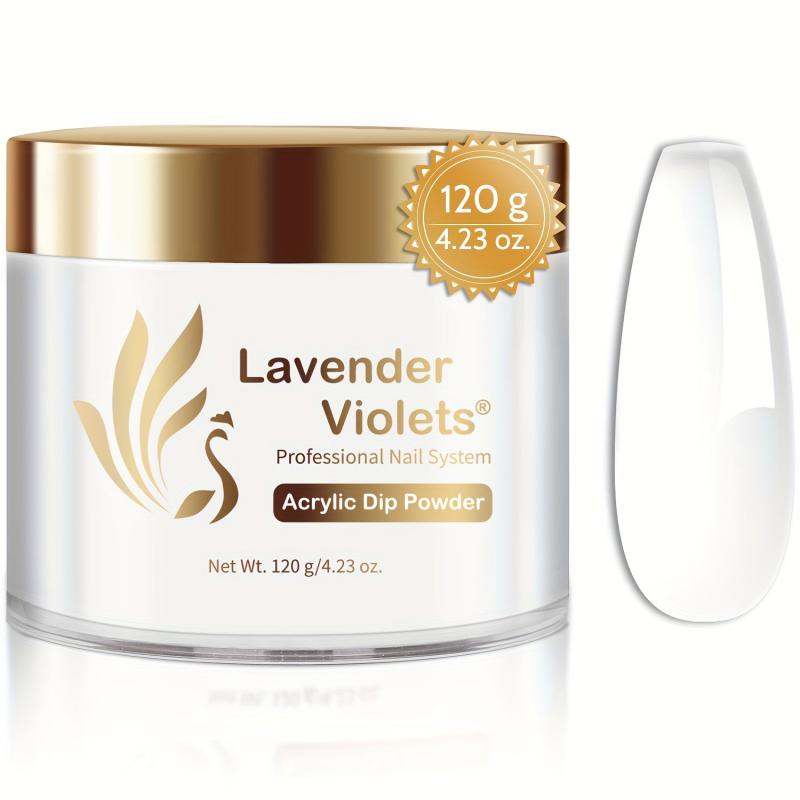 Clear Acrylic Dip Powder for Nail Extension 2-in-1 French Nail Art Manicure