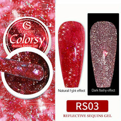 Colorful Glossy Glitter Nail Gel Polish