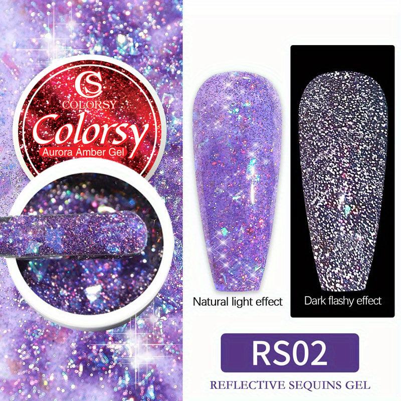 Colorful Glossy Glitter Nail Gel Polish