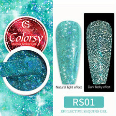 Colorful Glossy Glitter Nail Gel Polish