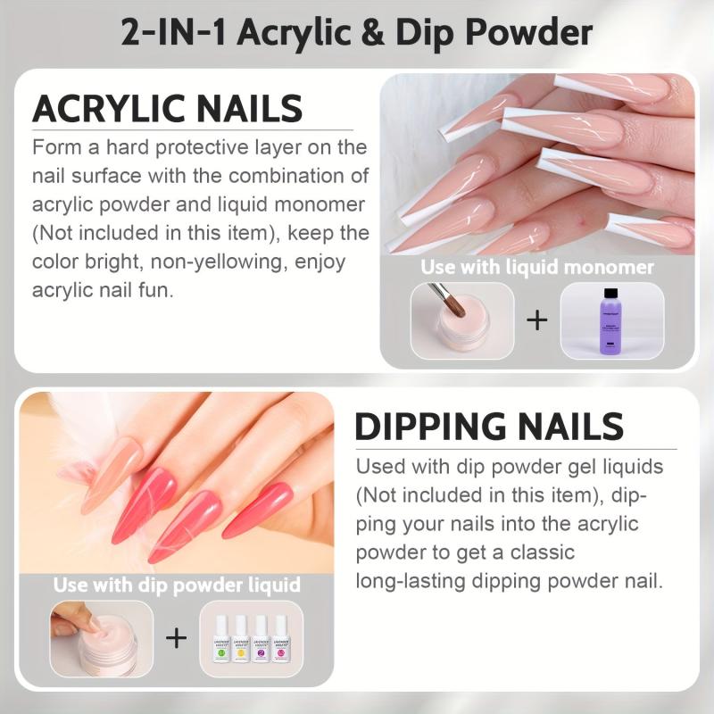 23oz 120g 2 IN 1 Acrylic DIP Powder Nail Salon Manicure