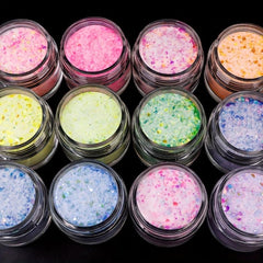 10g Fluorescent Nail Powder Mixed Crystal Dipping Powder with Sequins