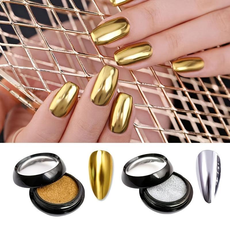 Y2K Magic Mirror Nail Art Powder for Stunning Designs