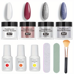10 Pcs of 5.08 cm 1 Acrylic Powder and Dip Powder Set