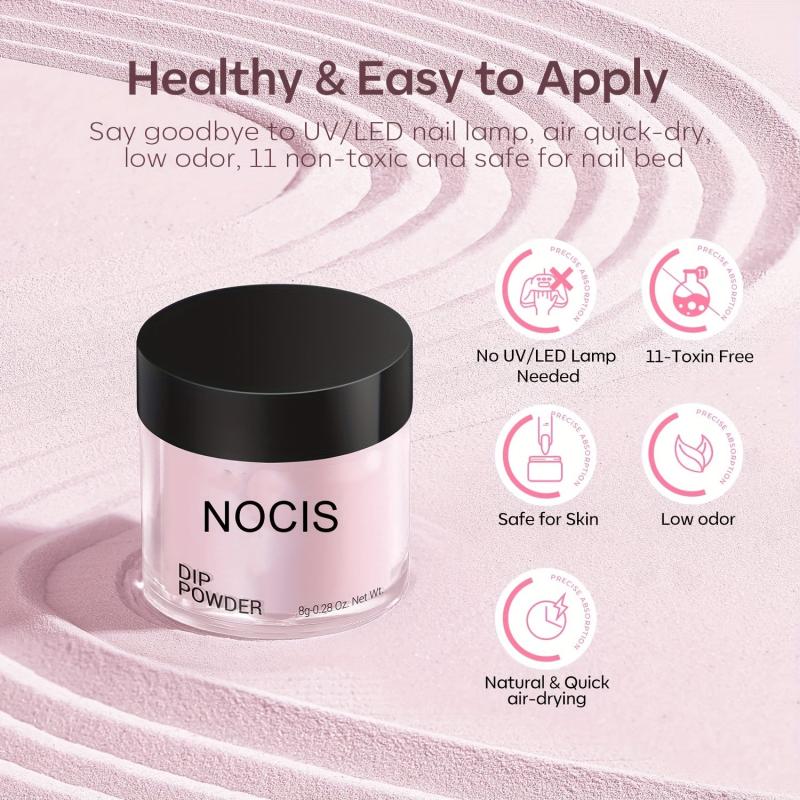 11-Piece Dip Powder Nail Kit with 4 Colors and Essential Liquids
