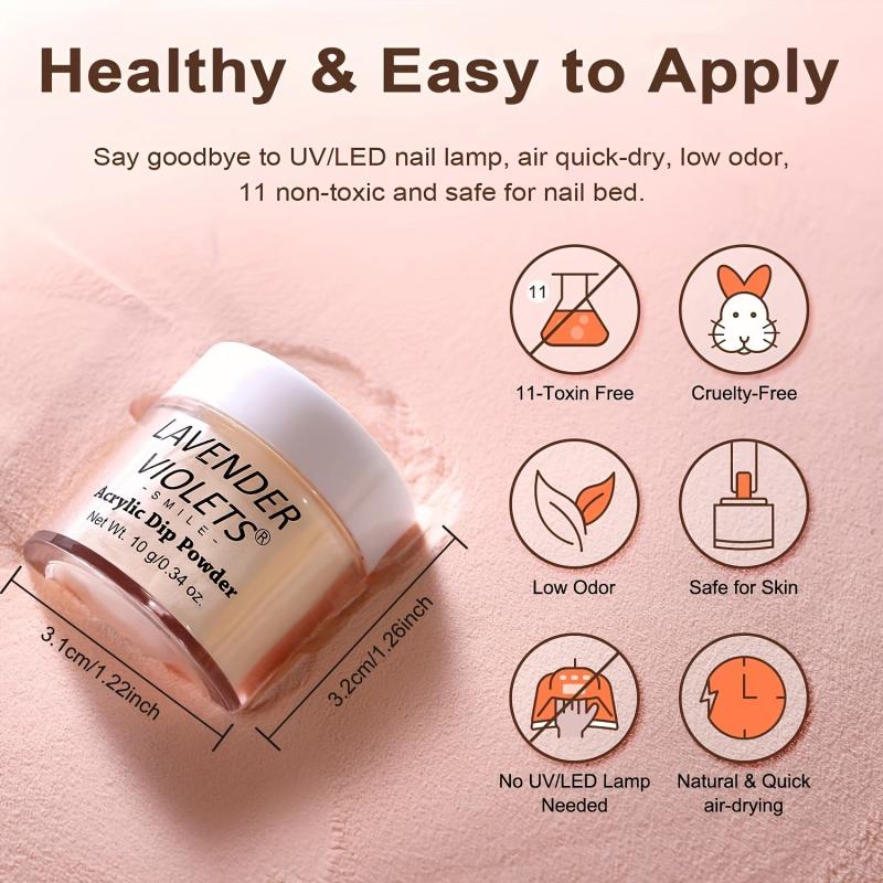 20 Pcs Dip Nails Powder Starter Kit 16 Colors Neutral Acrylic Dipping Powder Set