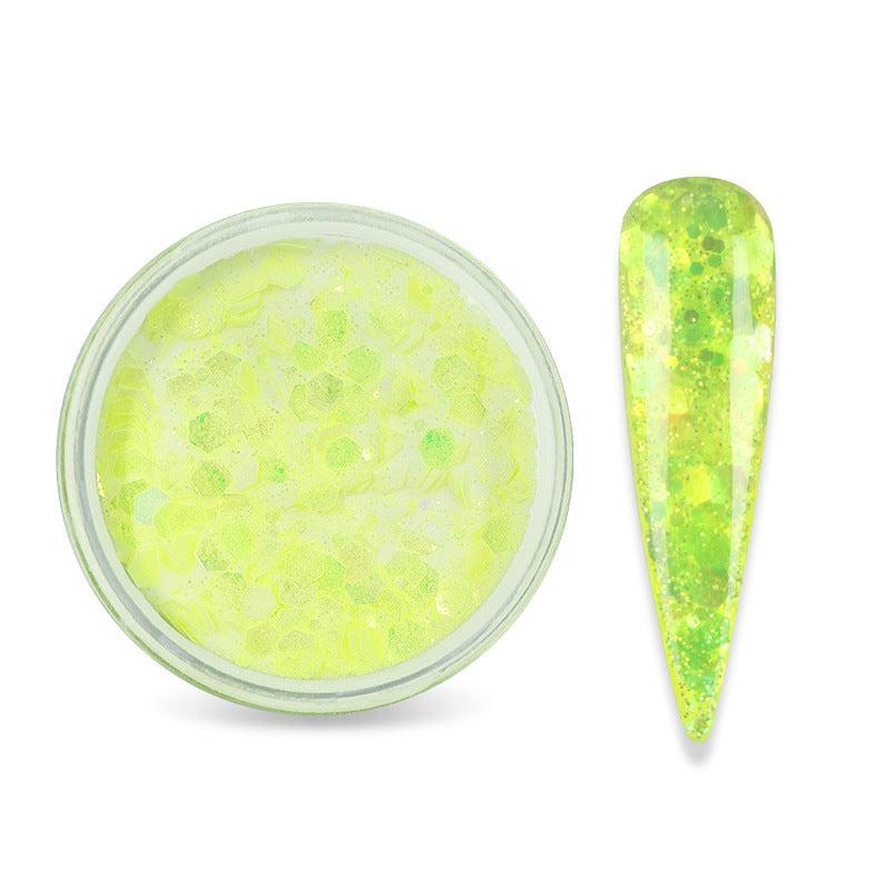 15g Glitter Acrylic Powder with Sequins for Nail Art - Sparkling Decoration