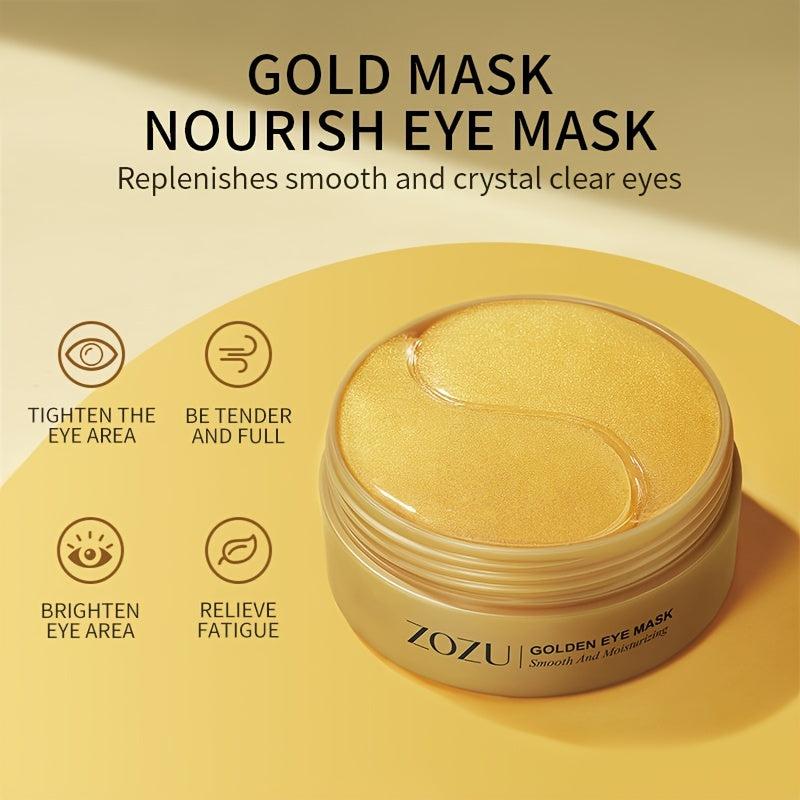 60pcs Avocado Golden Eye Mask Hydrating Moisturizing Fade Dark Circles Wrinkle