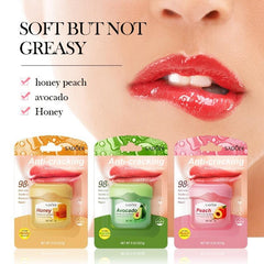 Honey Avocado Peach Lip Balm Long Lasting Moisture