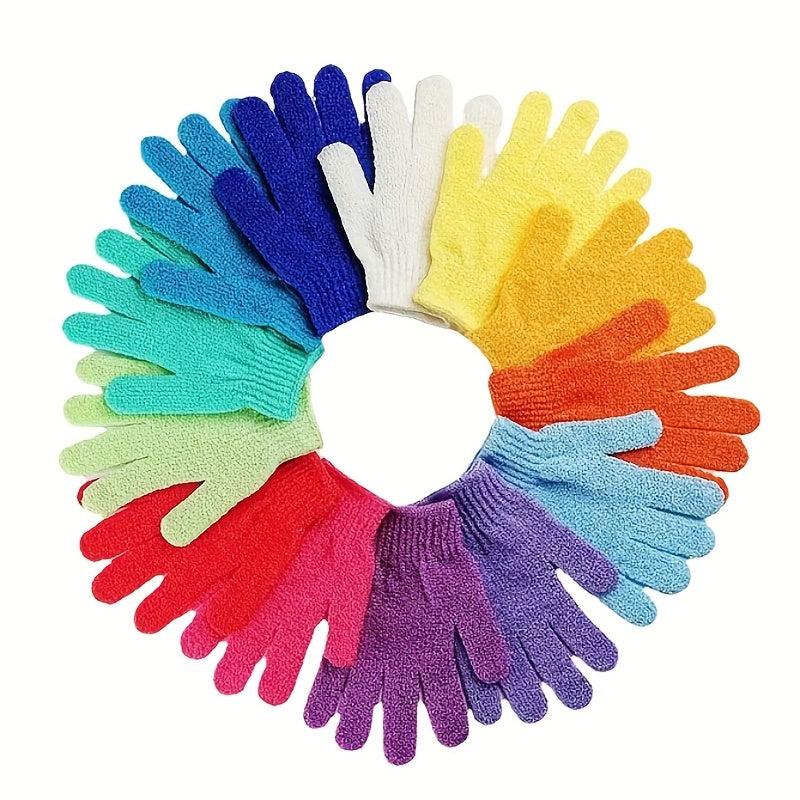 3pcs Exfoliating Gloves Loofah Gloves Bathtub Exfoliating Gloves