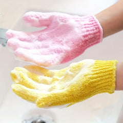 3pcs Exfoliating Gloves Loofah Gloves Bathtub Exfoliating Gloves