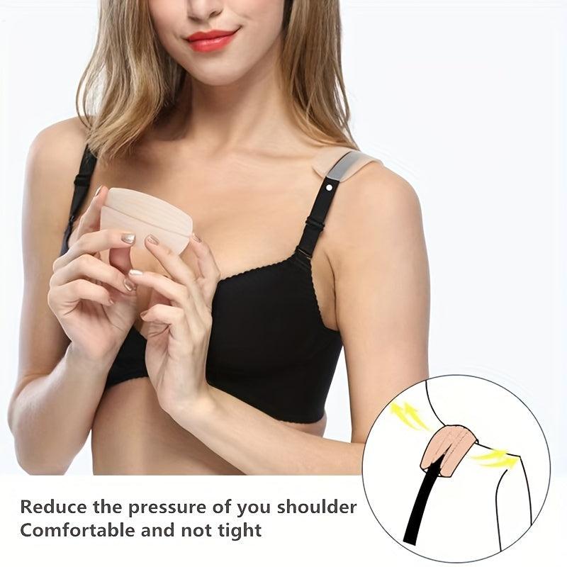 Silicone Bra Strap Cushions Non Slip Comfort Shoulder Pads Transparent