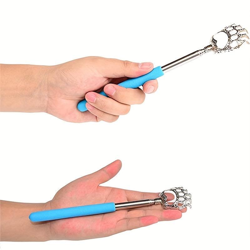 Bear Claw Back Scratcher with Rubber Handle Telescopic Metal Backscratcher