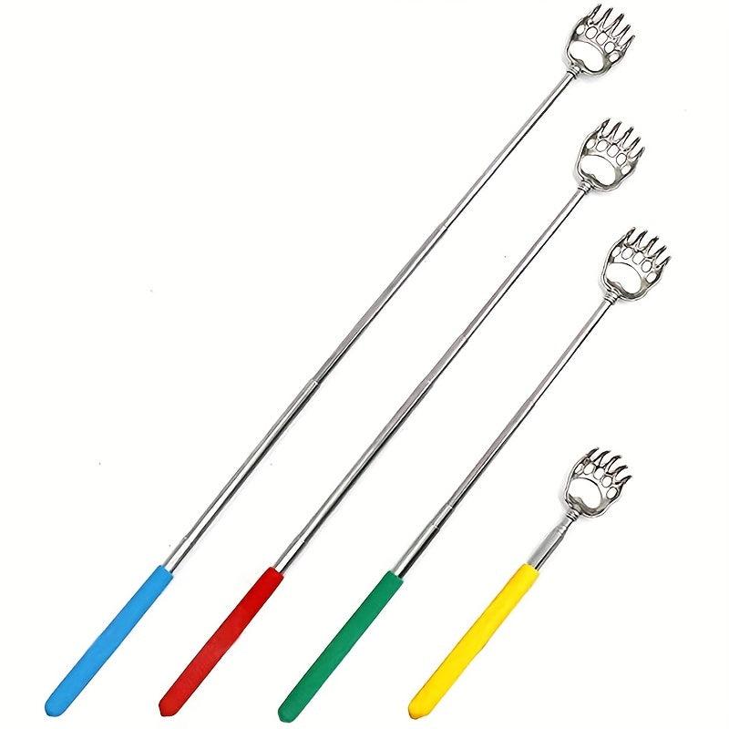 Bear Claw Back Scratcher with Rubber Handle Telescopic Metal Backscratcher