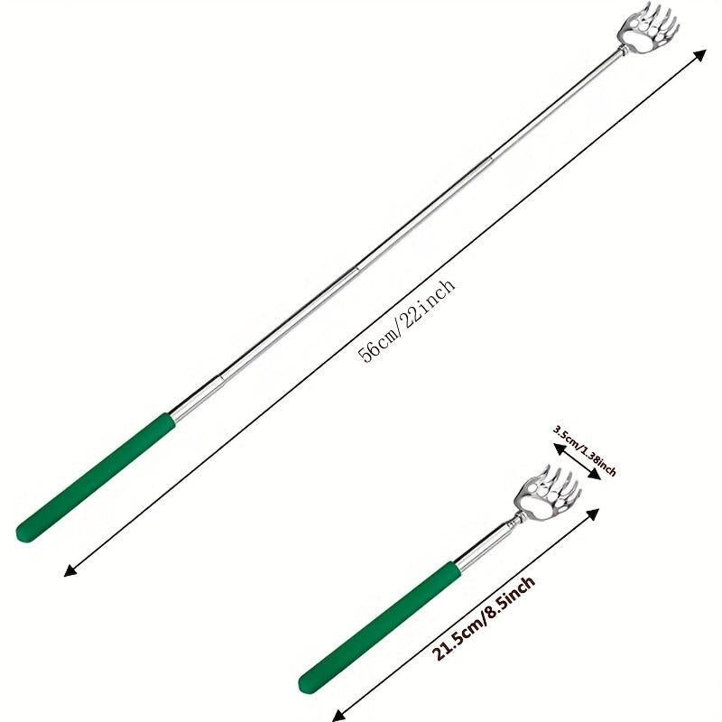 Bear Claw Back Scratcher with Rubber Handle Telescopic Metal Backscratcher
