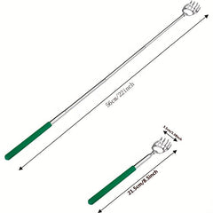 Bear Claw Back Scratcher with Rubber Handle Telescopic Metal Backscratcher