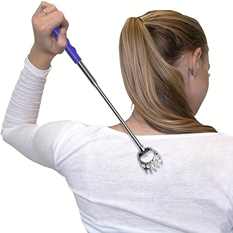 Bear Claw Back Scratcher with Rubber Handle Telescopic Metal Backscratcher