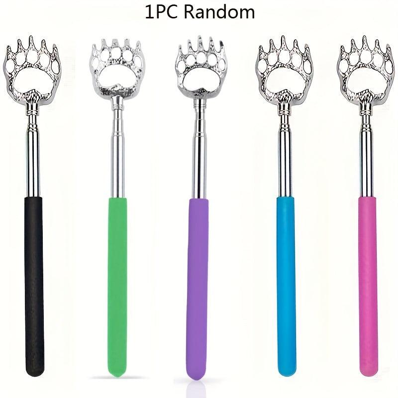 Bear Claw Back Scratcher with Rubber Handle Telescopic Metal Backscratcher