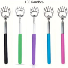 Bear Claw Back Scratcher with Rubber Handle Telescopic Metal Backscratcher