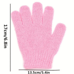 3pcs Exfoliating Gloves Loofah Bathtub Shower Gloves