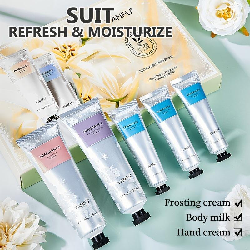 Skin Care Kit: Scrub Lotion & Hand Cream Set for Rejuvenation