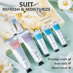 Skin Care Kit: Scrub Lotion & Hand Cream Set for Rejuvenation