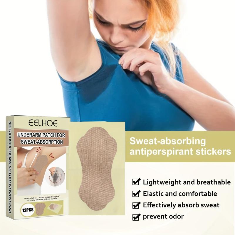 12pcs Underarm Dress Sticker Pads Patch Women Men Summer Sweat Pads Deodorant