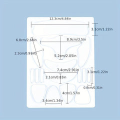 18pcs Silicone Wrinkle Diminishing Pad Face Neck Hand Care Patch