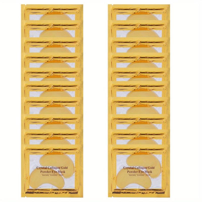 10 Pcs Natural Crystal Powder Eye Mask - Anti-Wrinkle, Dark Circles, Puffiness