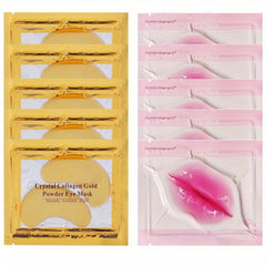 10 Pcs Natural Crystal Powder Eye Mask - Anti-Wrinkle, Dark Circles, Puffiness