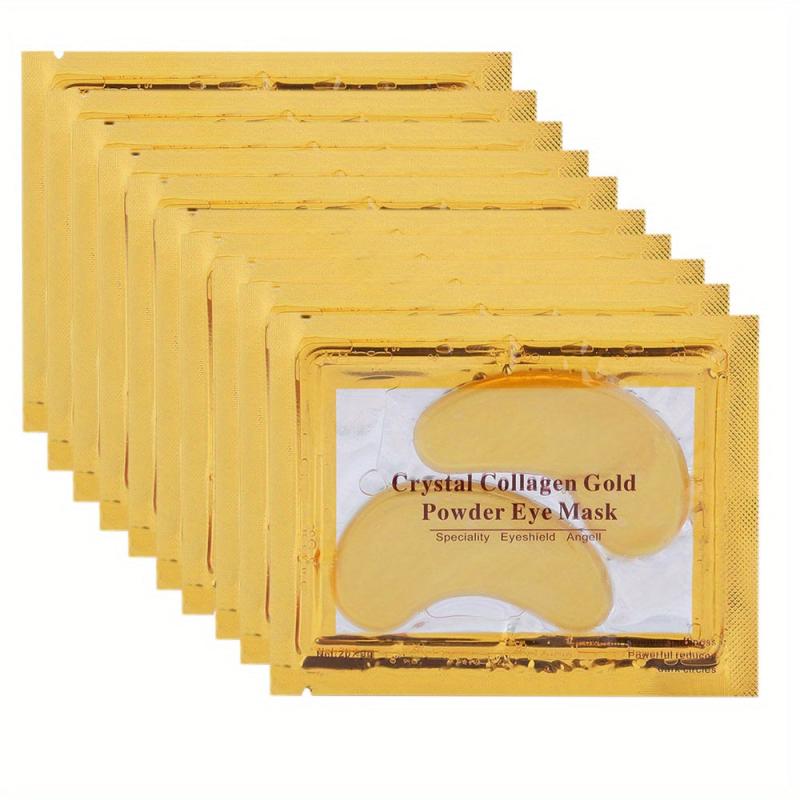 10 Pcs Natural Crystal Powder Eye Mask - Anti-Wrinkle, Dark Circles, Puffiness