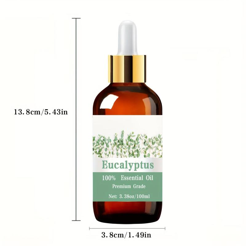 100% Pure Eucalyptus Essential Oil 38oz - Hair & Skin Care, Massage, Diffusers