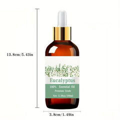 100% Pure Eucalyptus Essential Oil 38oz - Hair & Skin Care, Massage, Diffusers