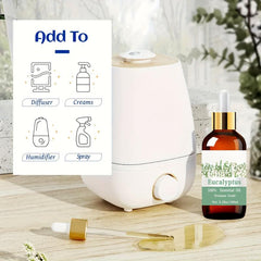 100% Pure Eucalyptus Essential Oil 38oz - Hair & Skin Care, Massage, Diffusers