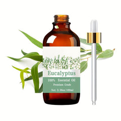100% Pure Eucalyptus Essential Oil 38oz - Hair & Skin Care, Massage, Diffusers
